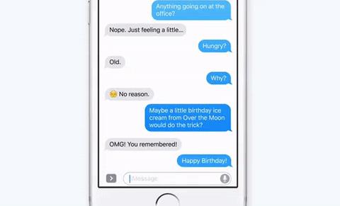 iOS 10短信应用发送动画展示