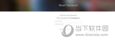 Reset Password页面