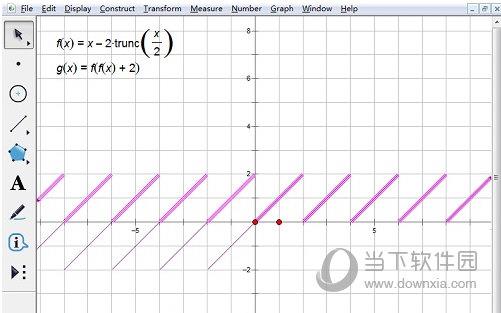 几何画板怎么画V型尖波函数图像